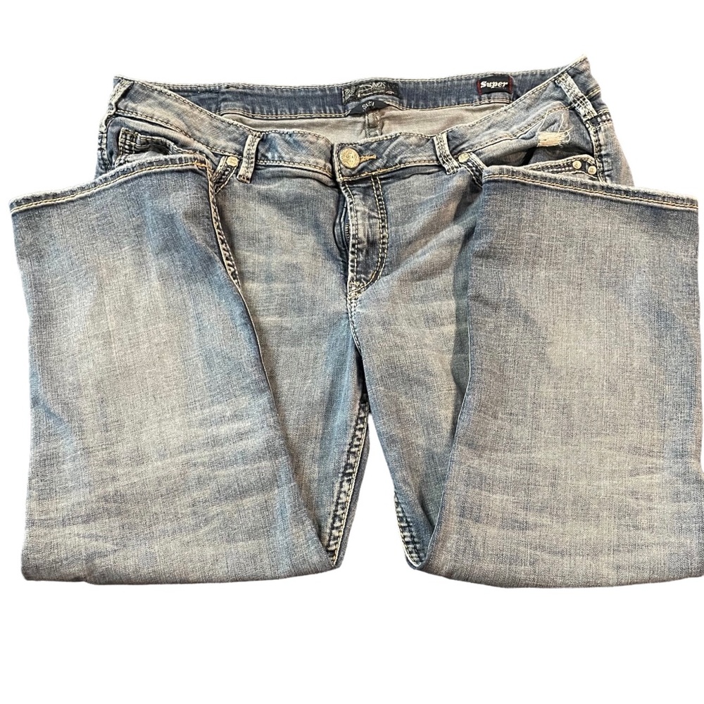 Silver jeans co. Super stretch Suki jeans, mid capri, SZ22/L23